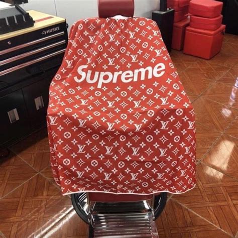 supreme x louis vuitton barber cape|Louis Vuitton shoes.